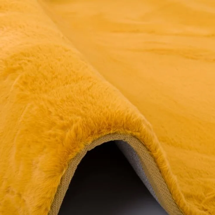 Pergamon Fellteppich Fellteppich Luxus Super Soft Plush Rund, Rund, Höhe: 25 mm – Bild 4