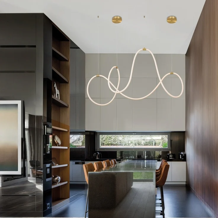 Nova Luce 9082093 CERELIA LED Pendelleuchte 3000K Messing Gold – Bild 1