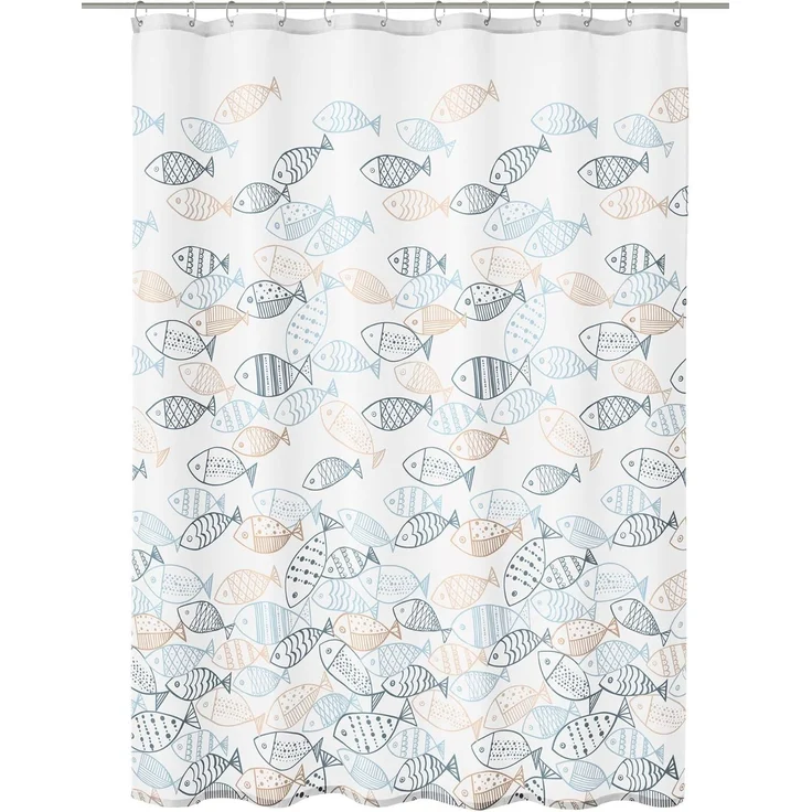 Kleine Wolke Duschvorhang multicolor Sardinas 180 x 200 cm – Bild 1