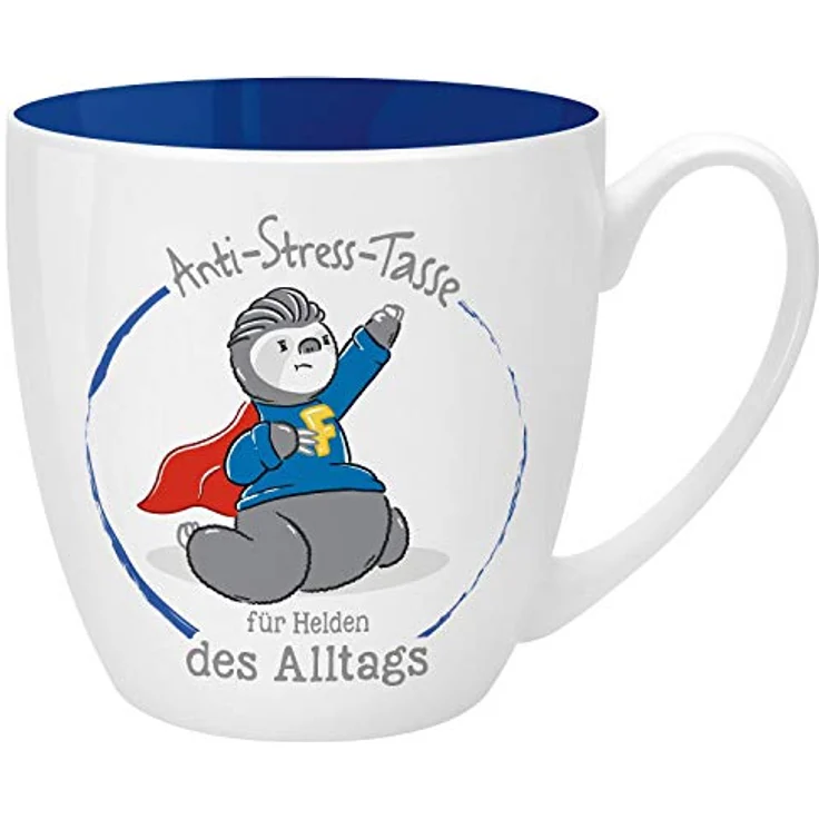 GRUSS & CO Anti-Stress-Tasse Motiv "Helden" | Tasse mit Spruch, 45 cl, New Bone China | Geschenk für Ihn | 46264 – Bild 2