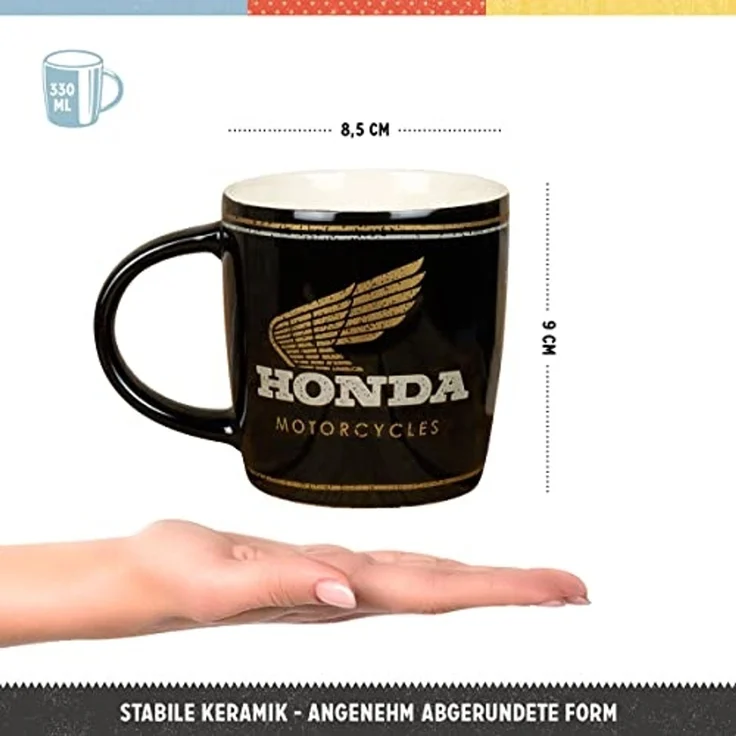 Nostalgic-Art Tasse Kaffeetasse - Honda MC - Motorcycles Gold – Bild 2