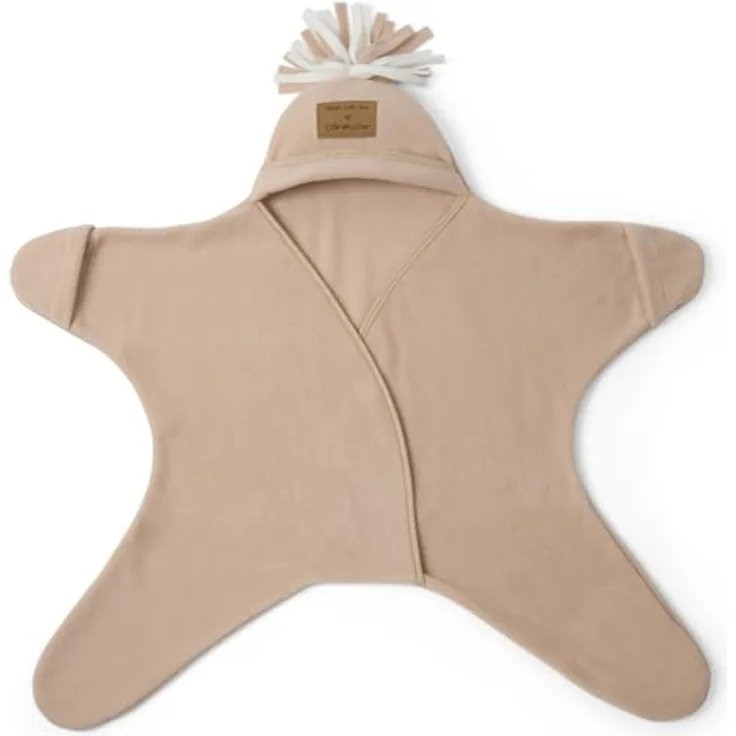 Clair de Lune Star Fleece-Babydecke, 6–12 Monate, Haferflocken
