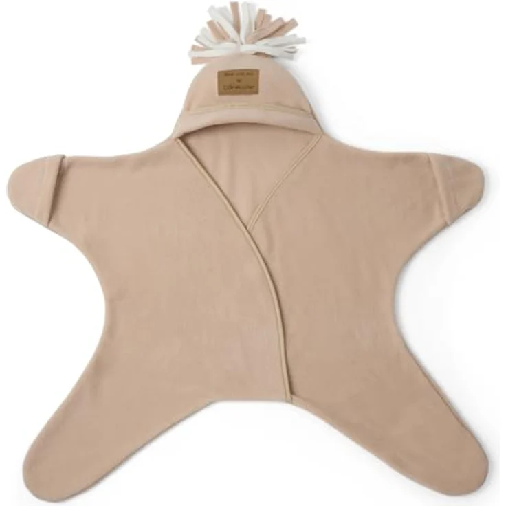 Clair de Lune Star Fleece-Babydecke, 6–12 Monate, Haferflocken – Bild 1