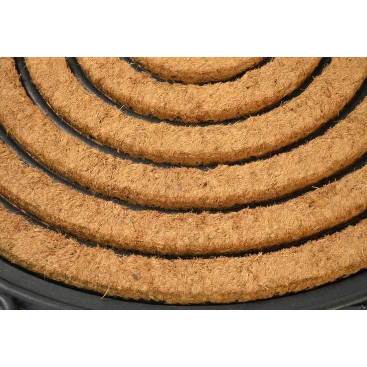 Kai Wiechmann Fußmatte Premium Fußabtreter halbrund 76 x 46 cm als Tür Schmutzfangmatte, halbrund, antibakterieller und rutschfester Türvorleger – Bild 2