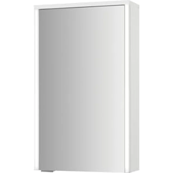 Sieper Spiegelschrank 40 cm, Weiß, schmal mit 4-türiger Front und 2 Einlegeböden für kompakten Stauraum – Bild 1