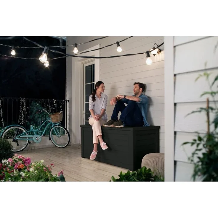 Keter Gartenbox "NORTHWOOD" 623L 157x72x69cm Deckel bis 270kg belastbar, abschließbar – Bild 7