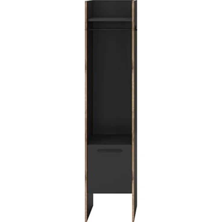 Garderobenschrank >Bueno< in Basalt - 42x189x37cm (BxHxT) – Bild 4