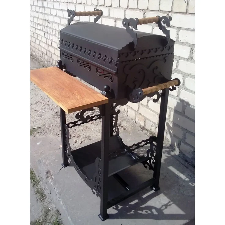 Barbecue Deckel für Grills-Mangals in Schwarz – Bild 2