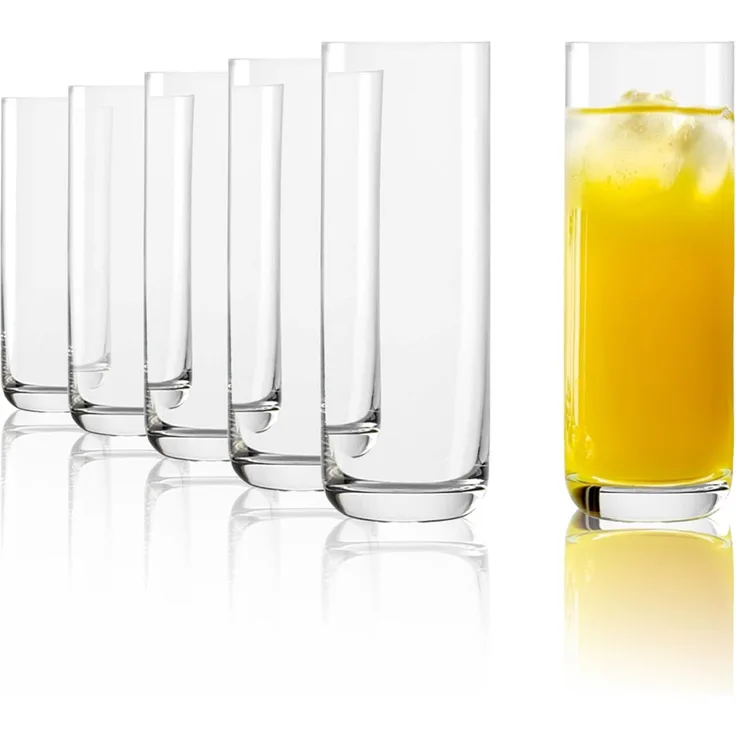 Stölzle Longdrinkglas CLASSIC long life, Kristallglas, 400 ml, 6-teilig