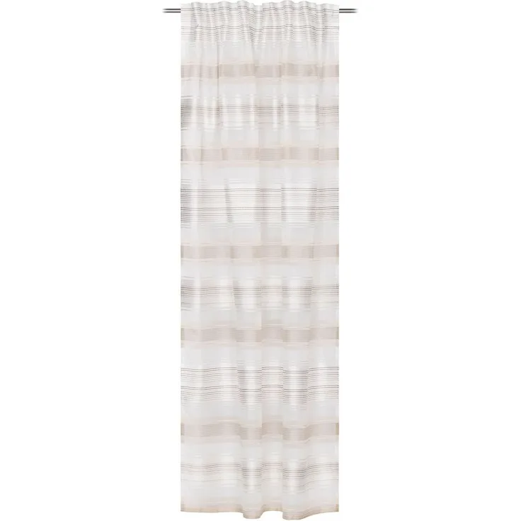 GÖZZE Schlaufenschal LOFT taupe BL 140x245 cm braun Vorhang