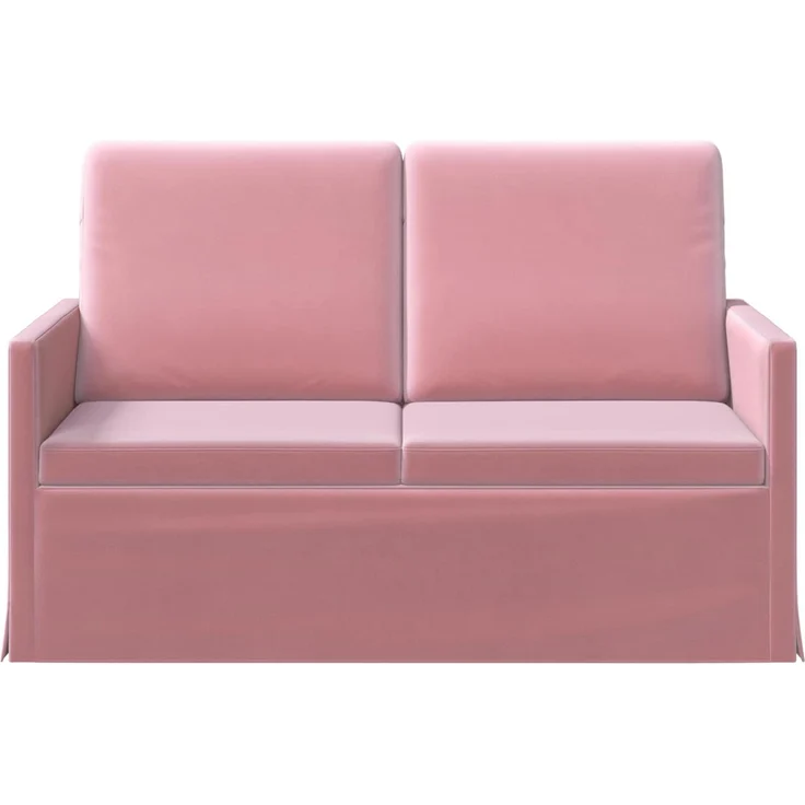vidaXL 2-Sitzer Sofa Rosa 130 x 81 x 82 cm Samt (V) 42041058 – Bild 2