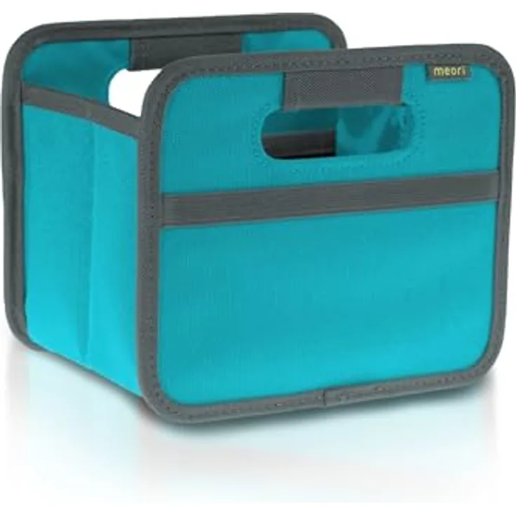Meori Aufbewahrungsbox Klappbox Ordnungssystem Faltbox Mini 1,8 l Azur blau Uni