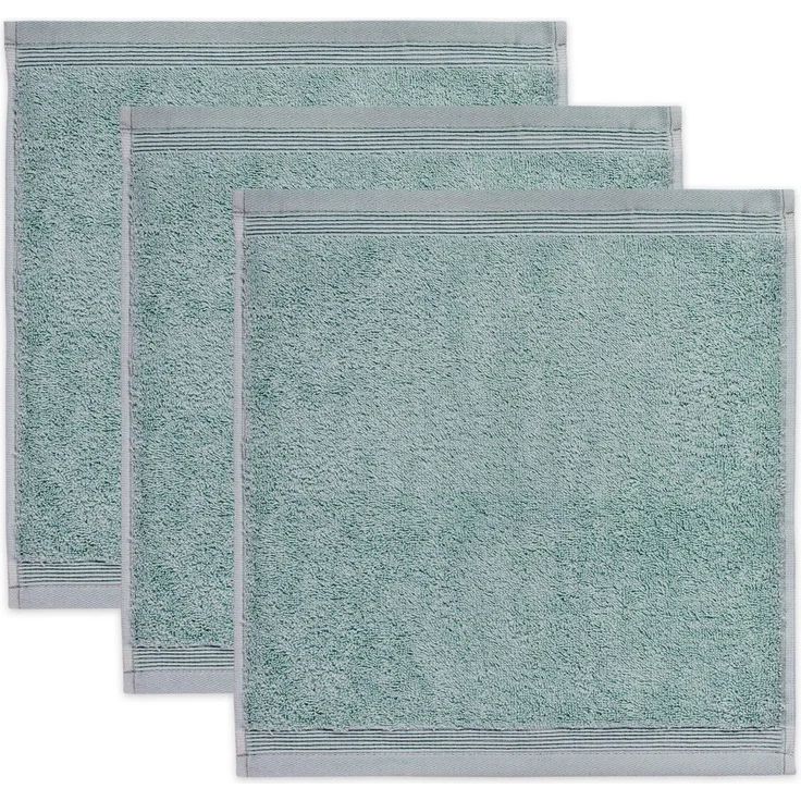 Möve Superwuschel Seiftuch 30x30 cm aus 100% Baumwolle, Tea 3er Set – Bild 1