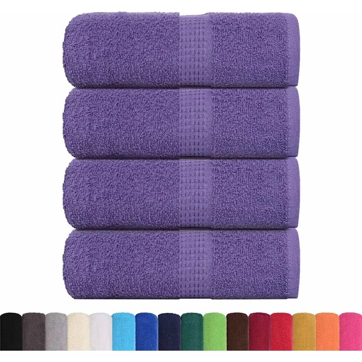 vidaXL Gästetücher FROGN 4 Stk. Lila 30x50 cm 360 g/m² 136876 – Bild 2