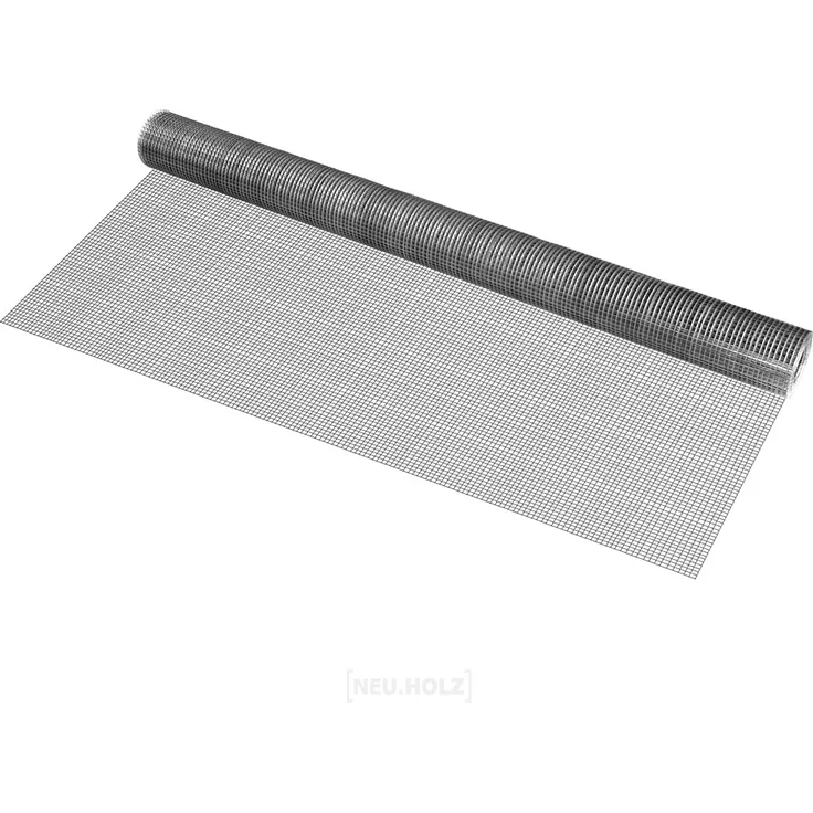 Maschendrahtzaun 1 Rolle 1x5 m Grau pro. tec