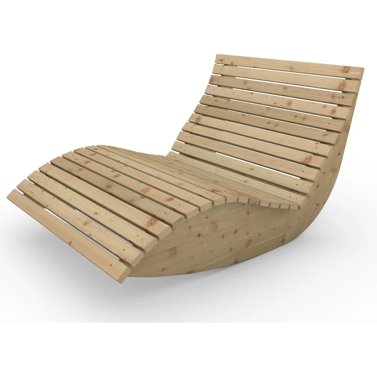 Gartenliege "Schaukel-Sannerl" (Lärche) Breite 120cm Schaukelliege Relaxliege – Bild 2