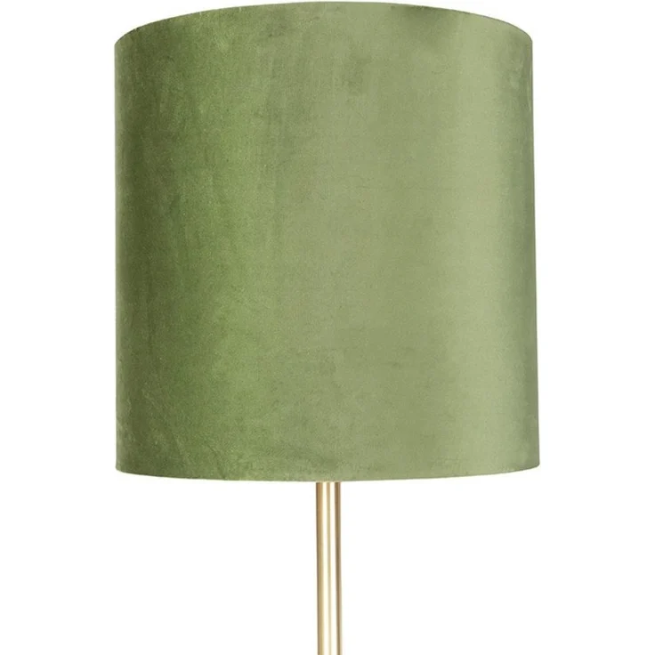 Qazqa Stehlampe Simplo, ohne Leuchtmittel, E27, Grün, Modern, Textil, 1-flammig – Bild 1