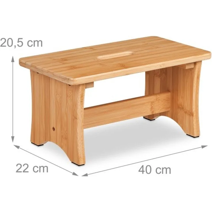 Relaxdays Hocker Bambus – Bild 4