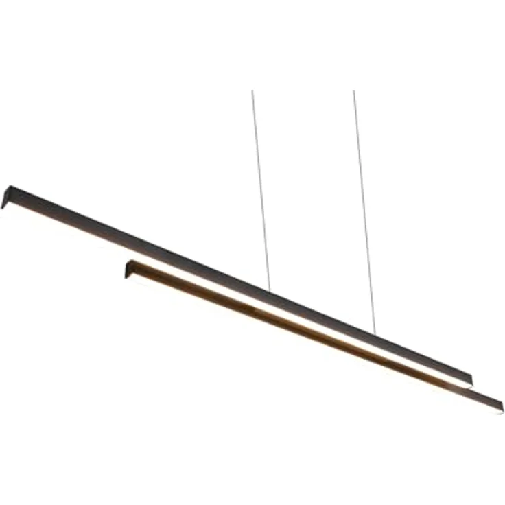 Trio Leuchten Pendelleuchte Odio 28W, LED in Schwarz mit warmweißem Licht (3000K), höhenverstellbar – Bild 5