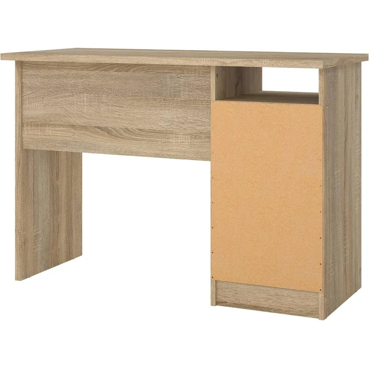 Dmora - Schreibtisch Rachel, Mehrzweckschreibtisch, B?rotisch f?r PC, Eckschreibtisch, 110x49 h76 cm, Eiche – Bild 9