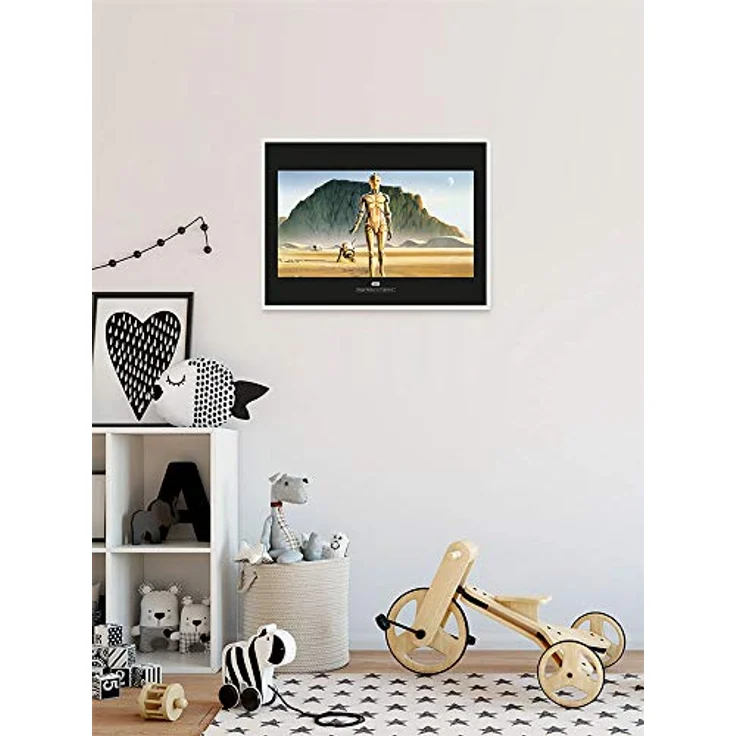 Komar Wandbild | Star Wars Classic RMQ Droids | hochwertiger Kunstdruck auf Premium-Fotopapier, 70 x 50 cm, ohne Rahmen, für Kinderzimmer und Jugendzimmer – Bild 3