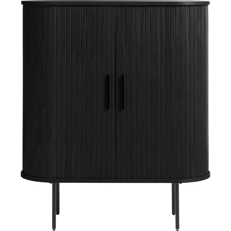 Highboard >Nerja< in Schwarz - 100x118x45 (BxHxT) – Bild 1