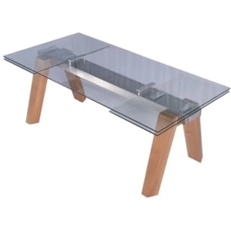 KAWOLA Ausziehtisch MOUNTY Esstisch Glas 200-300 cm x 100 cm 76 x 100 x 200 cm – Bild 1