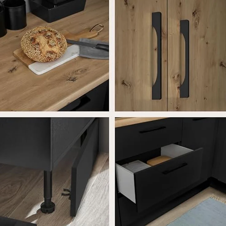BASIC by Balculina Küchenzeile Turin, Breite 370 cm, wahlweise mit E-Geräten – Bild 8