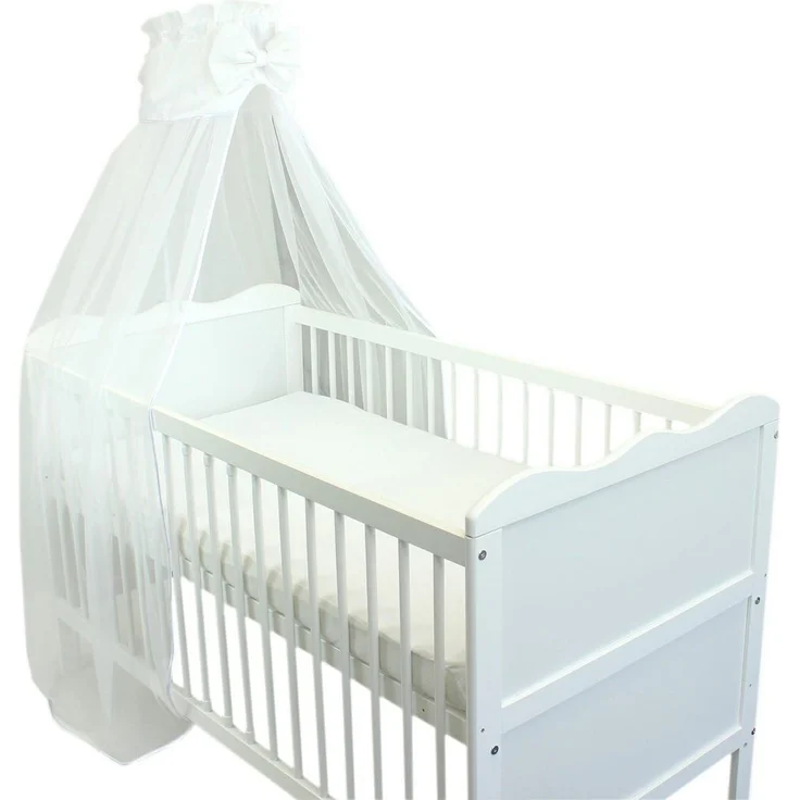 TupTam Betthimmel TupTam Babybett Himmel mit Schleife Transparent – Bild 2