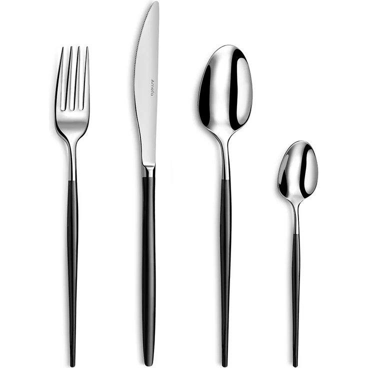 Amefa SOPRANO Besteckset 16-teilig PVD schwarz mattiert
