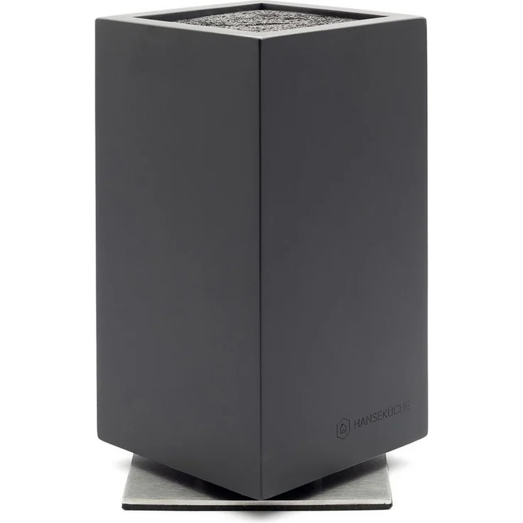 Hanseküche Magnet-Messerblock Messerblock magnetisch ohne Messer – Drehbarer Messerhalter (1tlg), Fester Stand mit Gummifüßen, 360 Grad drehbar, Starker Magnet – Bild 1