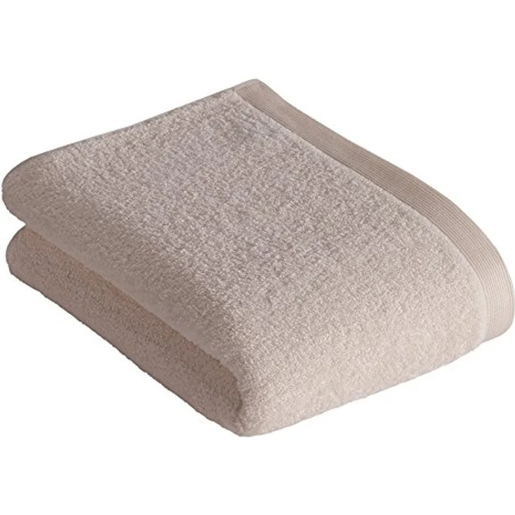 Vossen Duschtuch High Line, Beige, 67x140 cm, Oeko-Tex® Standard 100, saugfähig, angenehm weich, schadstoffgeprüft, vegan, Made in Austria – Bild 1