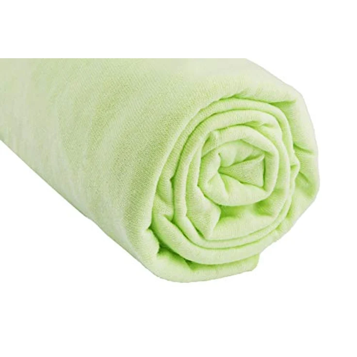 Easy Dort, Spannbettlaken, Baumwolle, Jersey, 60x120 cm, Anisgrün – Bild 3