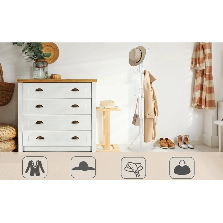 Youyijia Kleiderständer Garderobenständer mit 12 Haken – 175 cm Free-Standing Kleiderständer – Bild 1