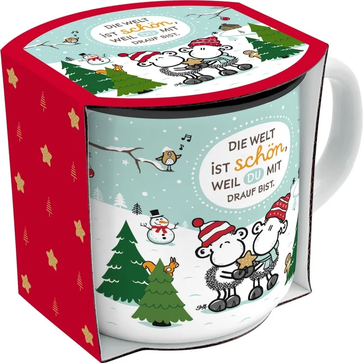 Kaffee Tasse Kaffeebecher 35cl Geschenk Weihnachtstasse Sheepworld WELT 74408 – Bild 5
