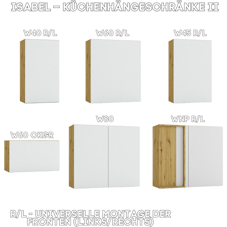 Küchenunterschrank 60 cm - Eiche Artisan und Hellgrau - Einbauschrank für den Backofen - Höhenverstellbar – Bild 8