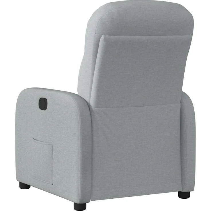 vidaXL Relaxsessel Elektrisch Hellgrau Stoff 3302952 – Bild 6