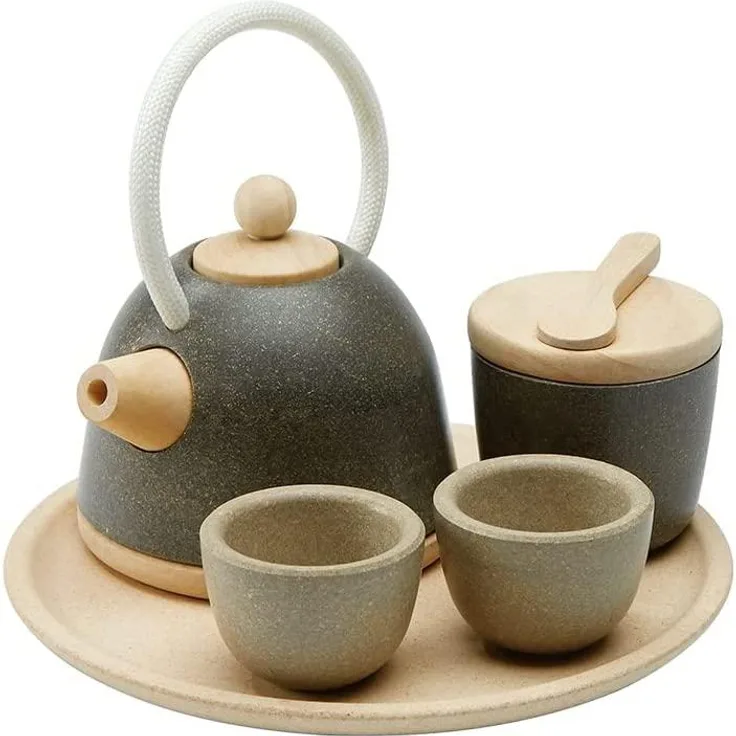 Kinderküchen Zubehör, orientalisches Teeset, aus Holz, von Plantoys