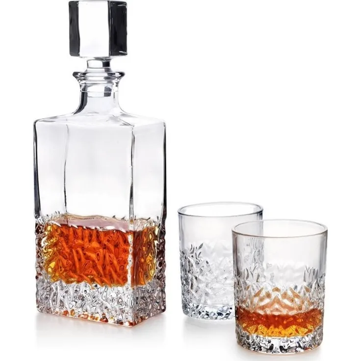 Affek Design EVA FROZEN Graphine + 6 Gläser Inhalt Graphine 810ml Inhalt Glas 310ml