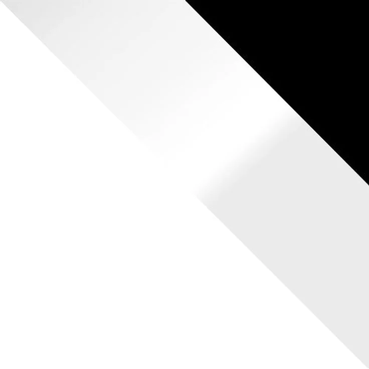 Drehtürenschrank Cikzori I, Kleiderschrank mit 3 Türen (Farbe: Weiß / Weiß Hochglanz + Schwarz) – Bild 6