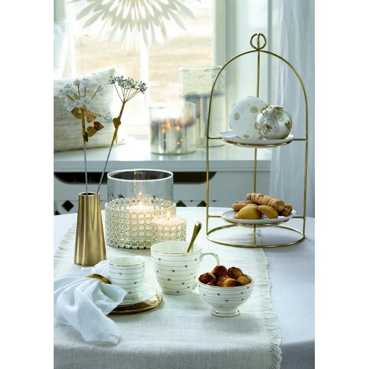 Greengate Tischläufer Grace Tischläufer bestickt white 140x45cm – Bild 3