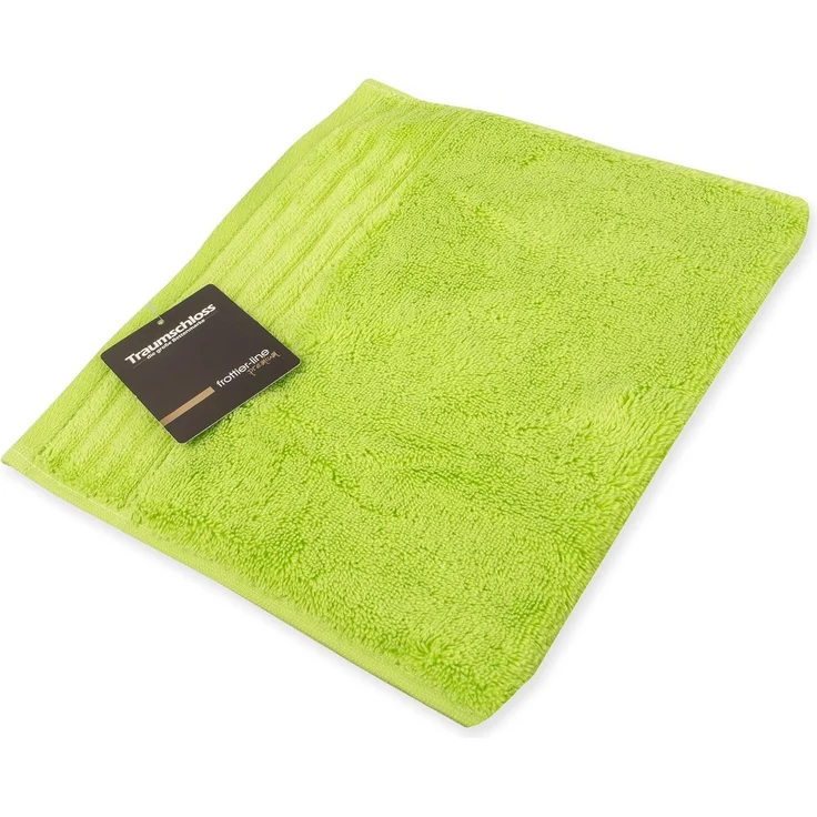 Traumschloss Gästehandtuch Premium-Line, Frottier (1-St), 100% amerikanische Supima Baumwolle mit 600g/m², Grün
