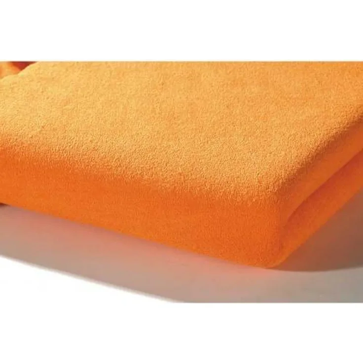 Alvi Spann-Bettlaken Frottier 40x90 cm apricot