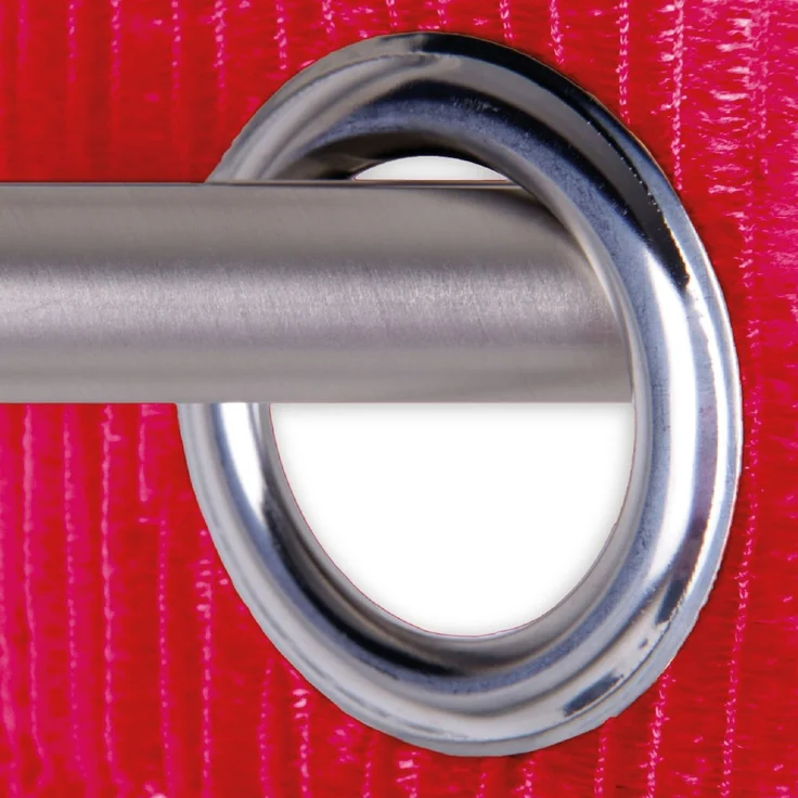 Arsvita Fadenvorhang Metallik-Optik mit Ösen, Türvorhang 140x250cm (Rot) – Bild 6
