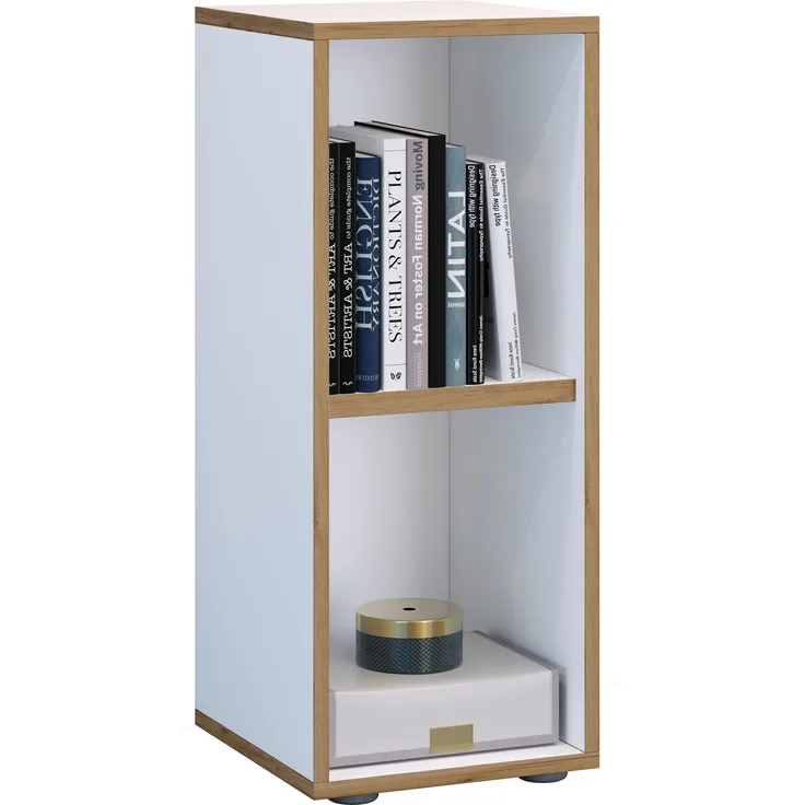 VCM Büroregal & Bücherregal Salia 920706 Weiß H. 74 x B. 30 x T. 33 cm