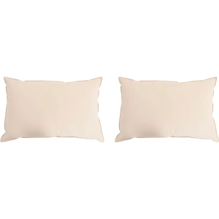vidaXL Kopfkissen 2 pcs Beige 50x70 cm Kapokfaser 42042052