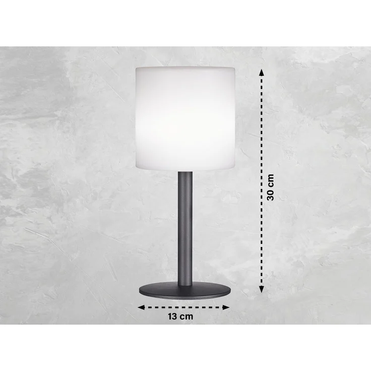 2er SET RGB Tischlampen 30cm mit Fernbedienung, per Solar & USB aufladbar – Bild 3