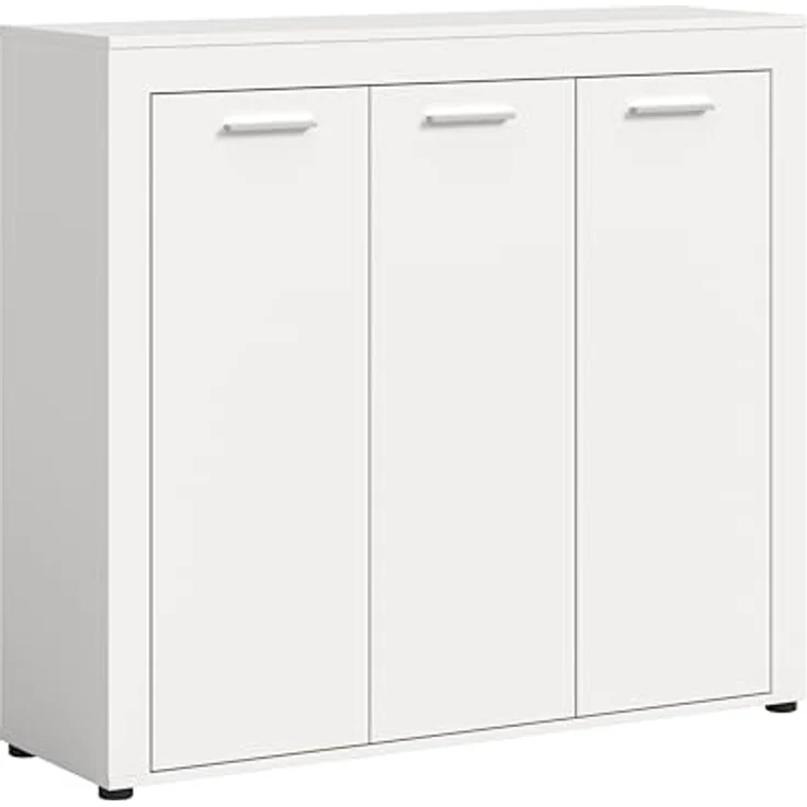 xonox. home Garderobe Jam X8BA9608 Schuhschrank Garderobenschrank Schrank in Weiß Nb. ca. 120 x 108 x 37 cm – Bild 2
