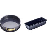 Dr. Oetker Springform Ø 24 cm Back-Liebe Emaille & Kastenform 30 cm Back-Liebe Emaille – Schnitt- & Kratzfeste Backform mit Emaille & Antihaft-Beschichtung – 30er Kasten Brotbackform in Dunkelblau