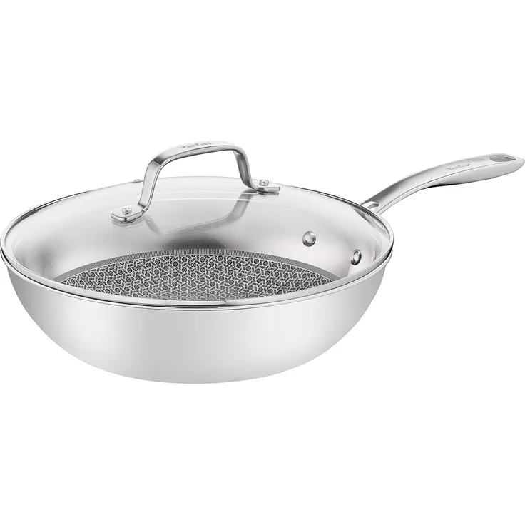 Tefal E49716 Eternal Mesh Wokpfanne 28 cm mit Deckel E49716